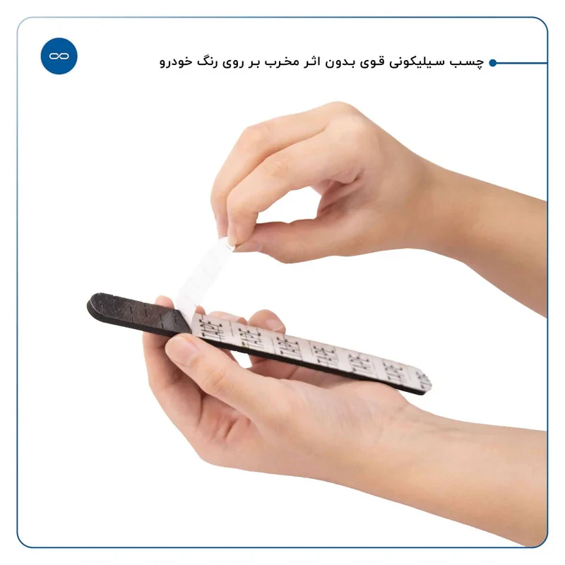 محافظ لبه درب خودرو ماهوت مدل AURA-B مناسب برای ایرانخودرو K112 مجموعه 4 عددی