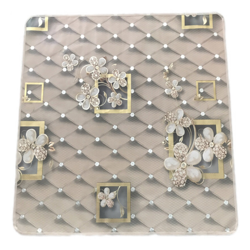 سفره 8 نفره مدل لایت طرح پشت نخی سایز 140×140 سانتی متر کد 04