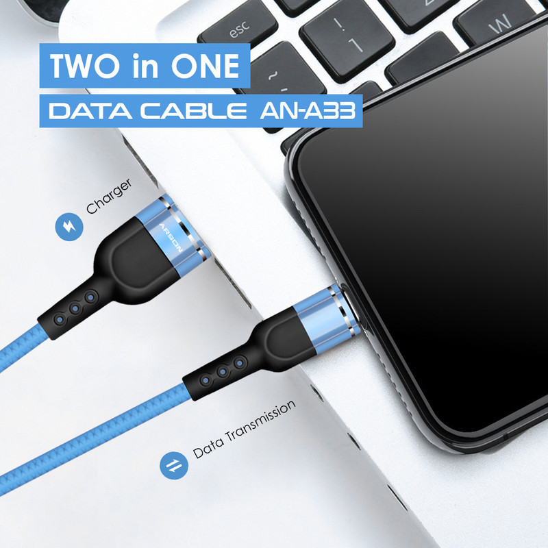 کابل تبدیل USB به USB-C آرسون مدل AN-A33 طول 2 متر