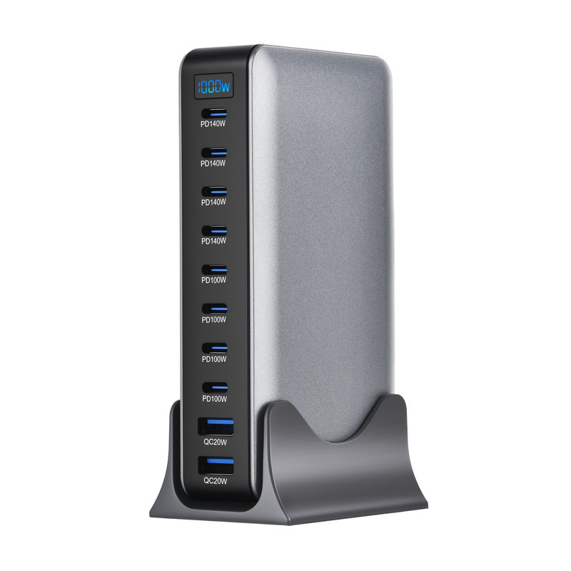 شارژر رومیزی 1000 وات 10 پورت مدل YMX-1000W