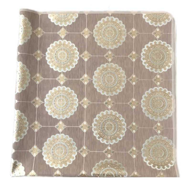 سفره 4 نفره مدل لوتوس طرح پشت نخی سایز 100×100 سانتی متر کد 04