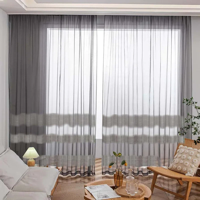 پرده تیکو دکو مدل دوخت ساده حریر ژوردار  سایز 280 × 400 سانتی‌متر