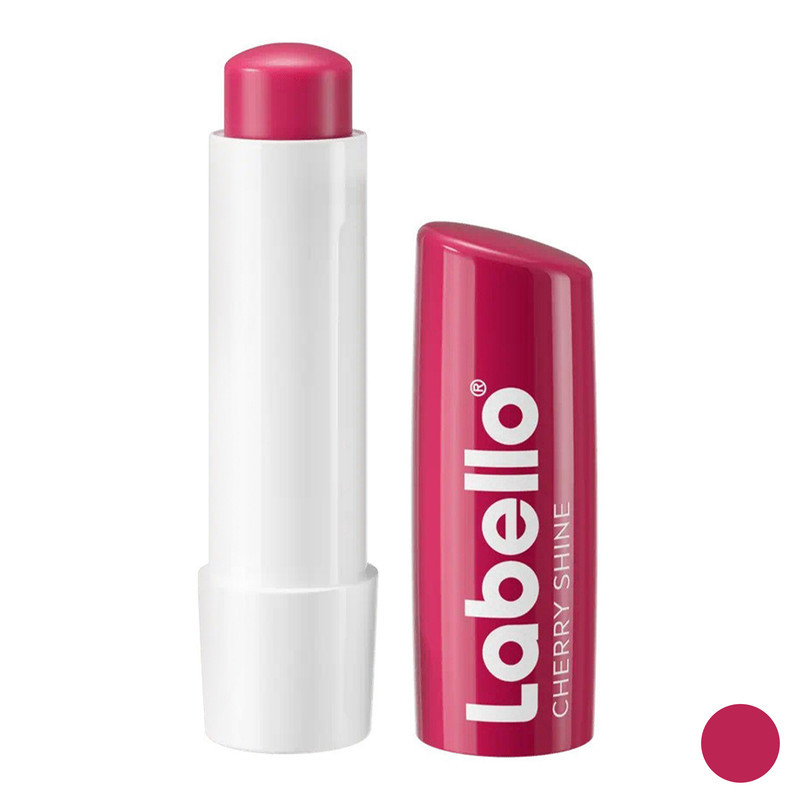 بالم لب مرطوب‌کننده لابلو مدل CHERRY SHINE با عصاره شی‌باتر و ویتامین E مناسب پوست خشک و ترک‌خورده بانوان، دارای بافت جامد و محفظه ماتیکی