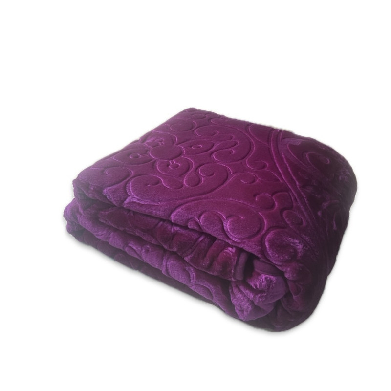 پتو گلبافت مدل گل برجسته يك نفره سايز 160x220سانتی متر