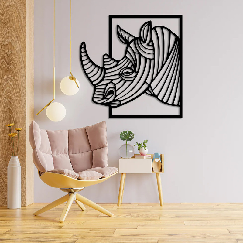 دیوارکوب مدل چوبی کرگدن کد T32