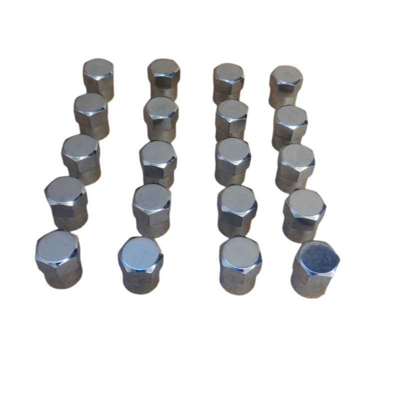 سر والف لاستیک خودرو مدل پلاستیکی روکش استیل کد st20 بسته 20 عددی