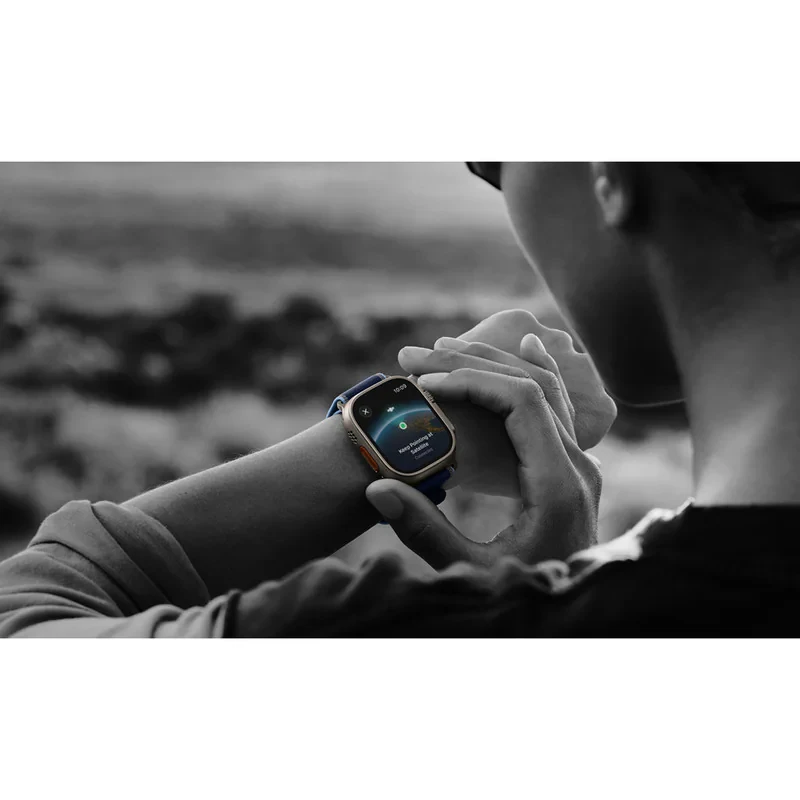ساعت هوشمند 49 میلی متری اپل مدل Ultra 3 Natural Titanium Case با بند Alpine Loop