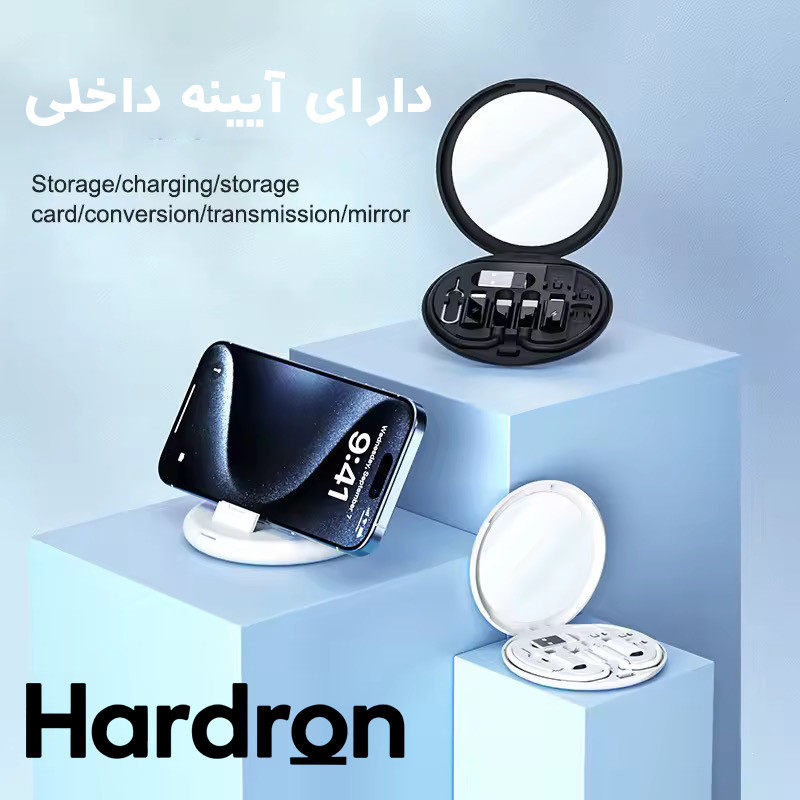 کابل تبدیل USB-CUSB به LightningUSB-CMicro USB هاردرون مدل TCRA 1600 طول 0.3 متر