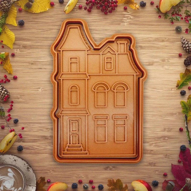 کاتر شیرینی پزی مدل Christmas house