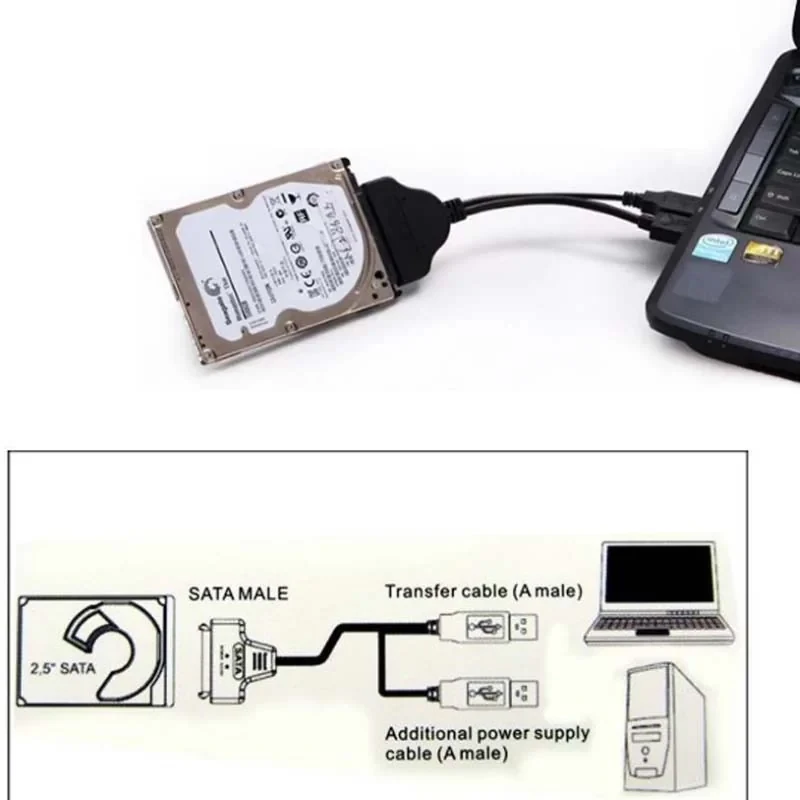 مبدل USB 2.0 به SATA 2.0 مدل پاوردار