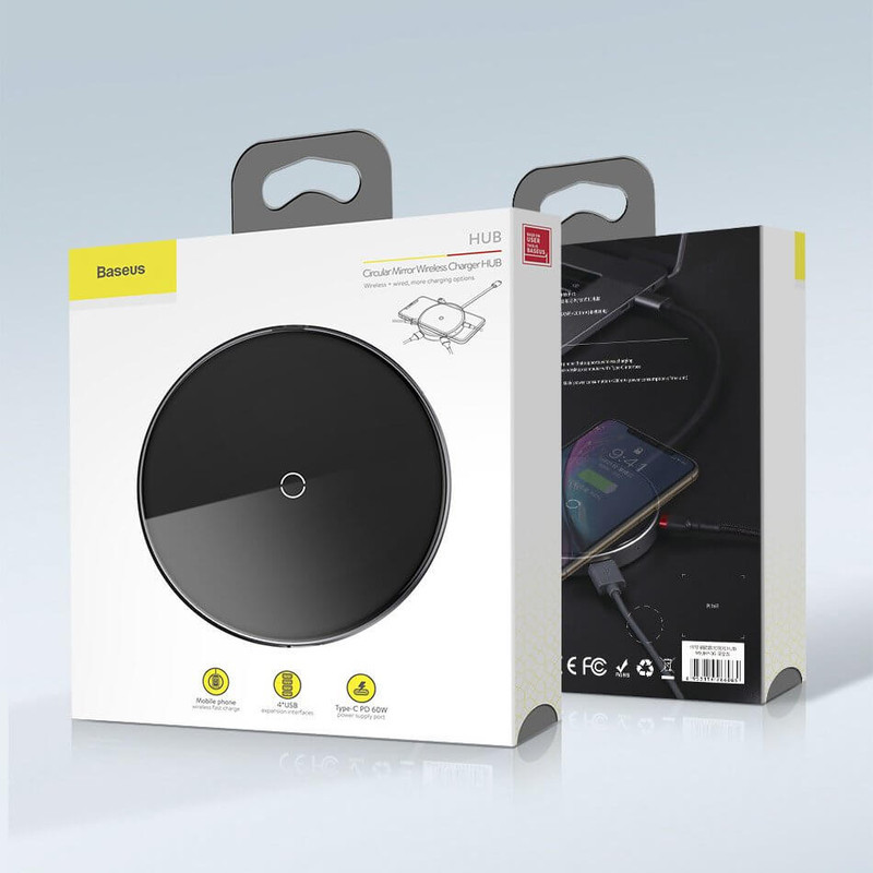 شارژر بی سیم باسئوس مدل WXJMY-0G
