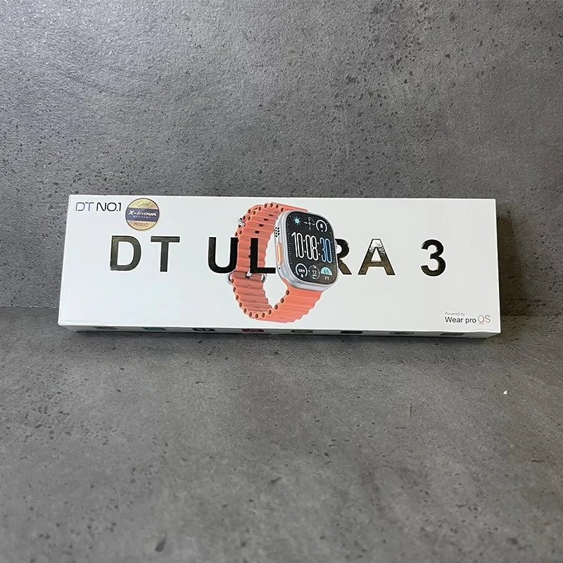 ساعت هوشمند 2.2 اینچی دی تی نامبر وان مدل  DT ULTRA 3 با بند سیلیکونی