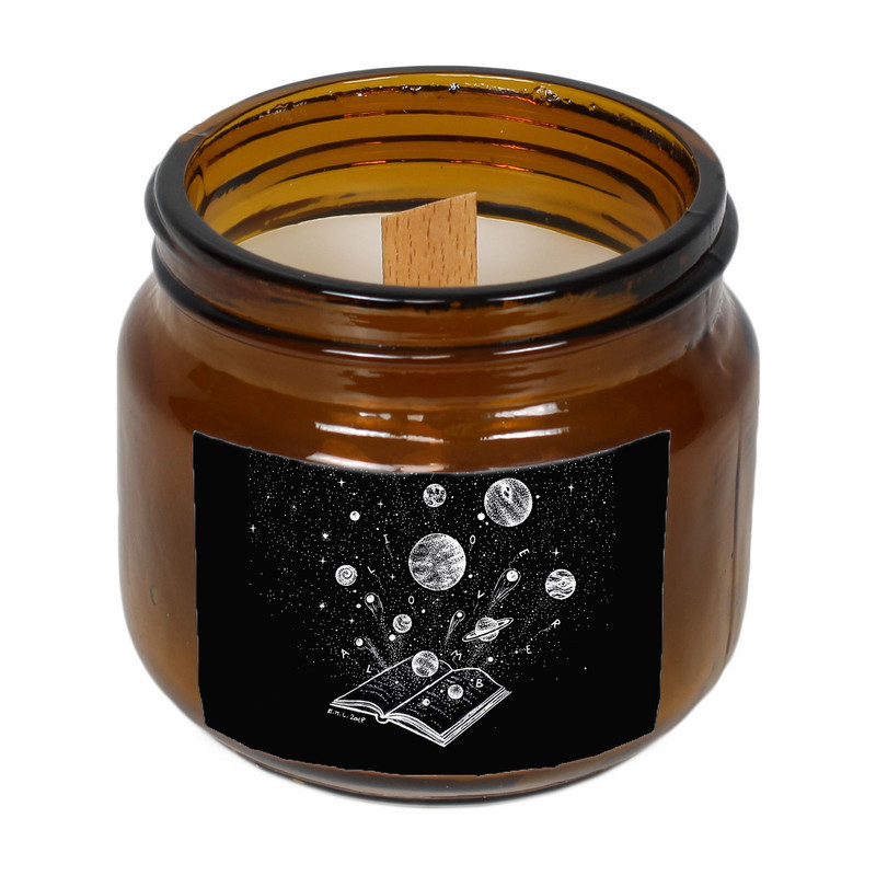 شمع لیوانی دارلی طرح مینیمال کتاب مدل Candle1129