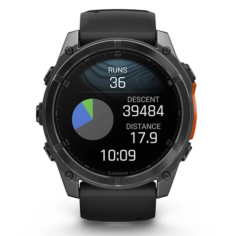 ساعت هوشمند 47 میلی‌متری گارمین مدل Fenix 8 Amoled با بند سیلیکونی