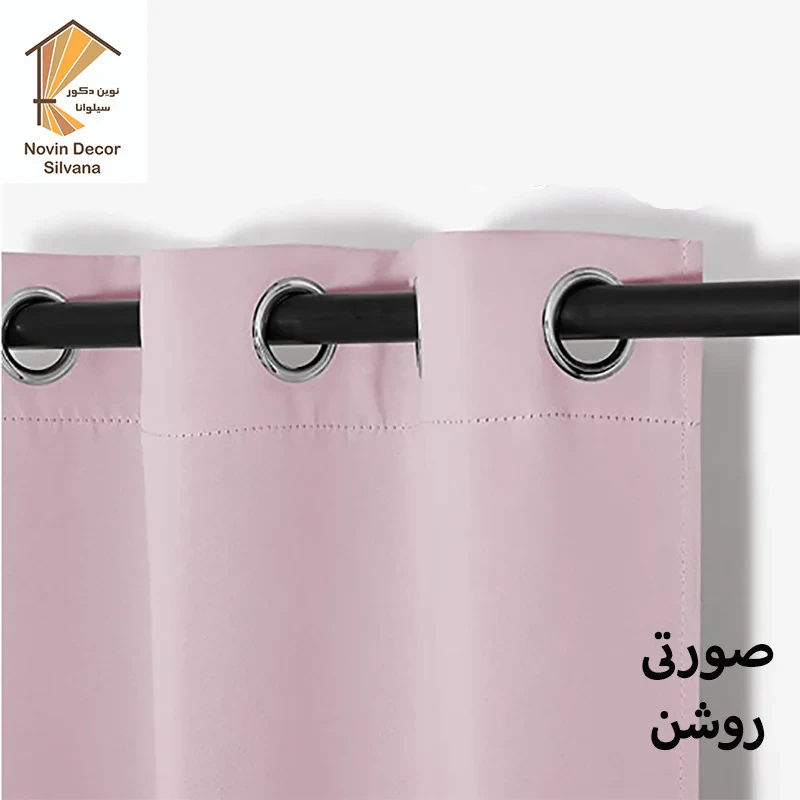 پرده پانچ نوین دکور سیلوانا مدل کتان 1_28 سایز 280x140 سانتی‌متر