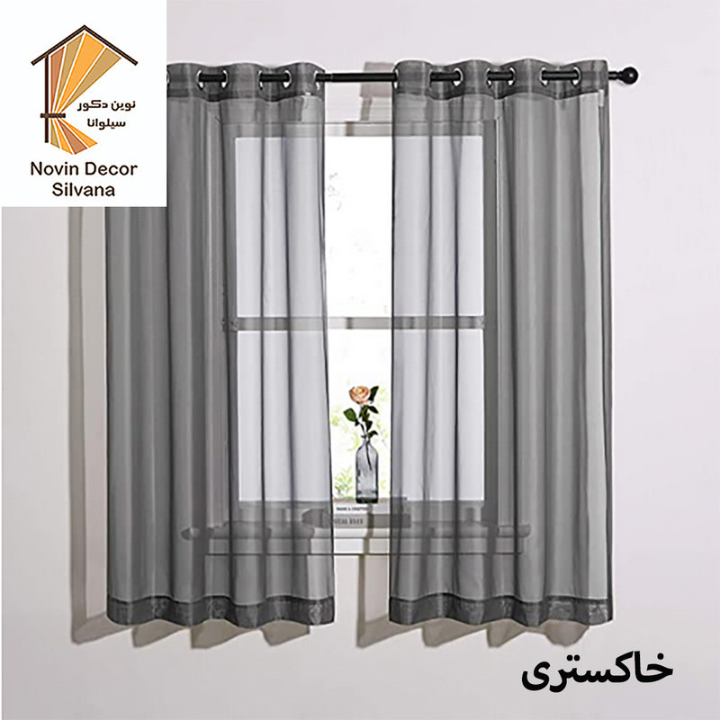 پرده نوین دکور سیلوانا مدل حریر 180 سایز 180 × 140 سانتی متر