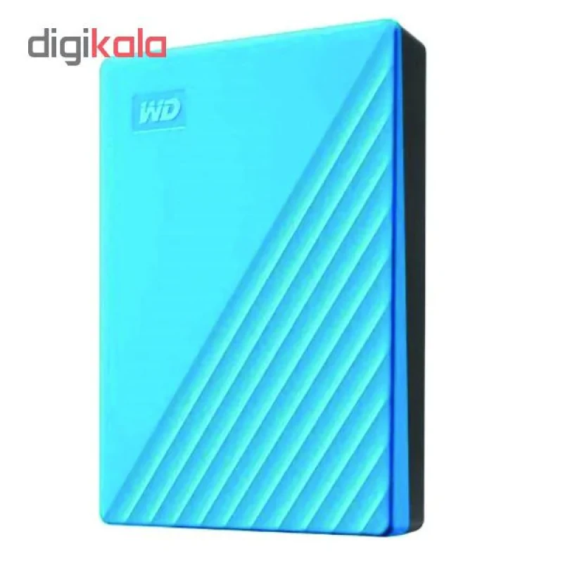 هارد اکسترنال وسترن دیجیتال مدل My Passport ظرفیت یک ترابایت دارای رابط USB Type-A 3.2