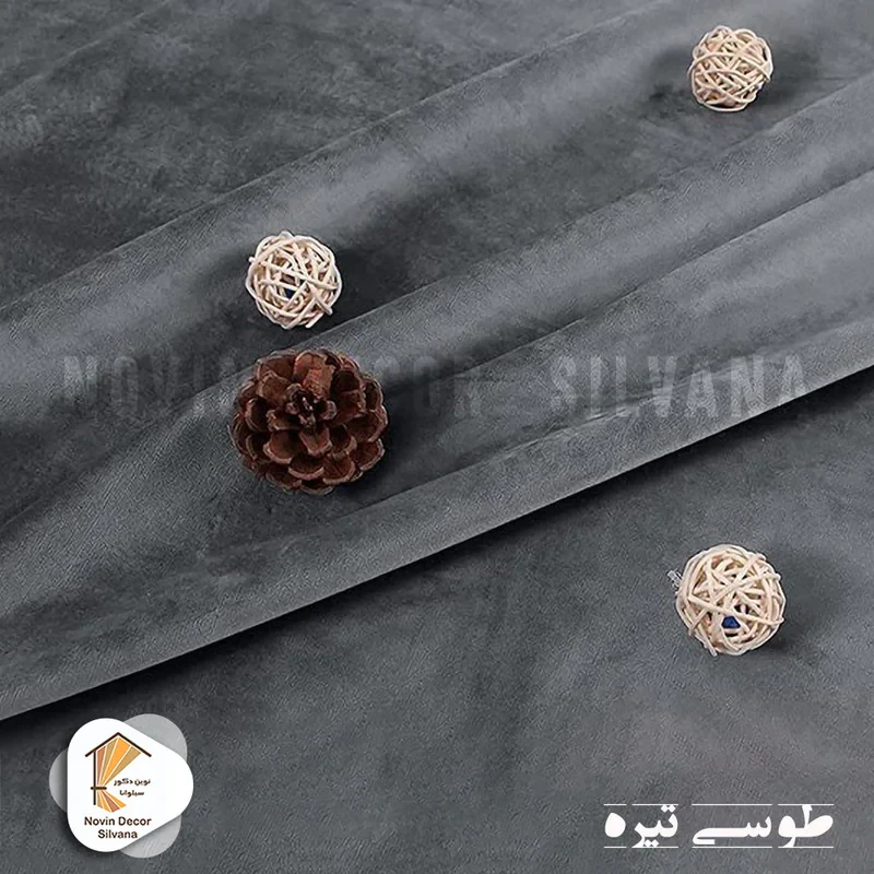 پرده نوین دکور سیلوانا مدل مخمل کالیفرنیا 180 سایز 180 × 140 سانتی متر
