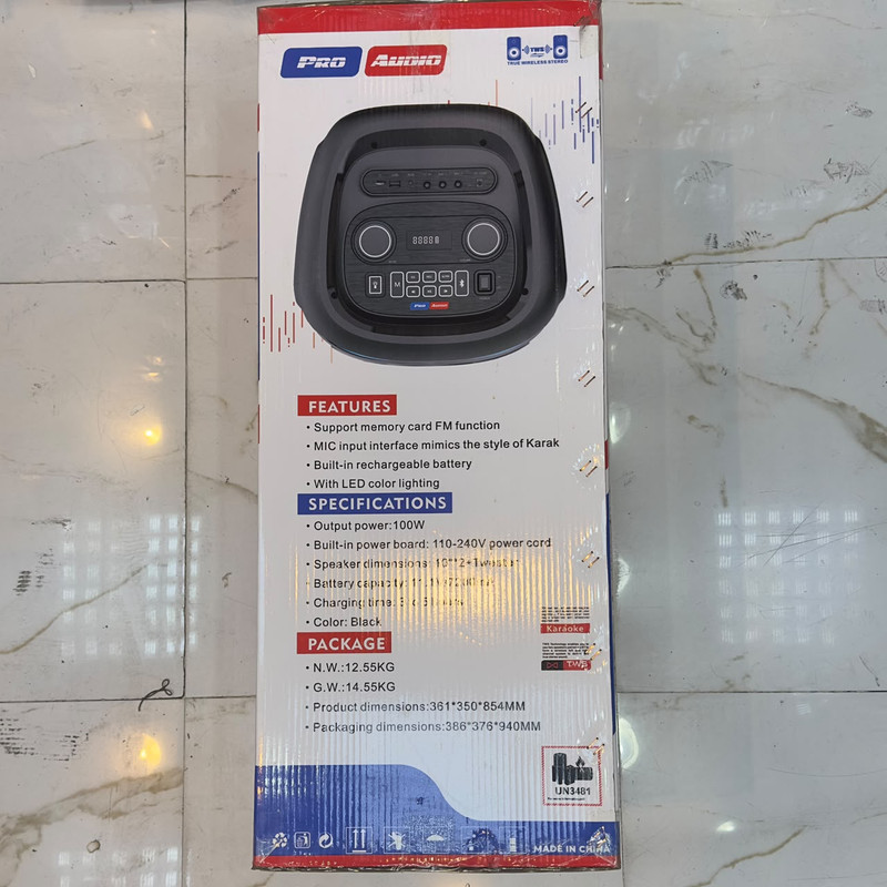 اسپیکر بلوتوثی قابل حمل پرو آدیو مدل Party Box 1002M1