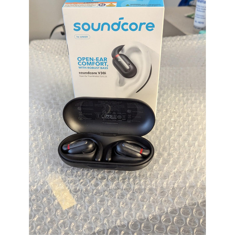 هدفون بلوتوثی انکر مدل Soundcore V30i بدون قابلیت نویز کنسلینگ، درگاه شارژ USB Type-C، دارای 4 میکروفون با فناوری هوش مصنوعی، مقاوم در برابر آب و تعریق با تکنولوژی SweatGuard