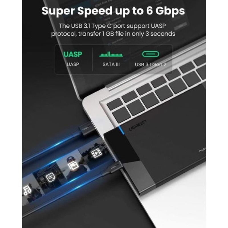 باکس تبدیل SATA به USB3.1 یوگرین مدل US221-50743