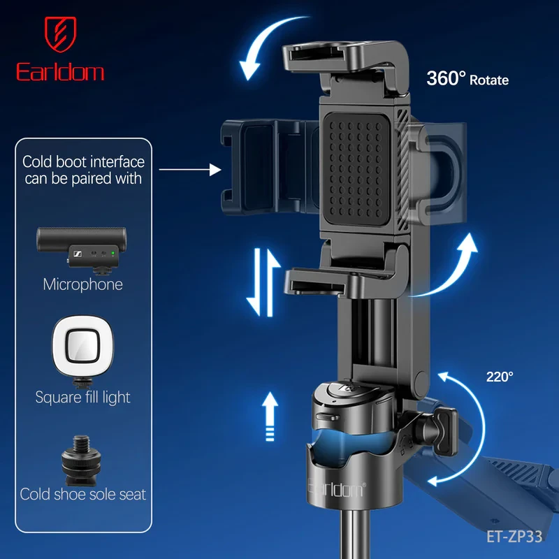 نگهدارنده گوشی موبایل ارلدام مدل Tripod 3IN1 ZP33