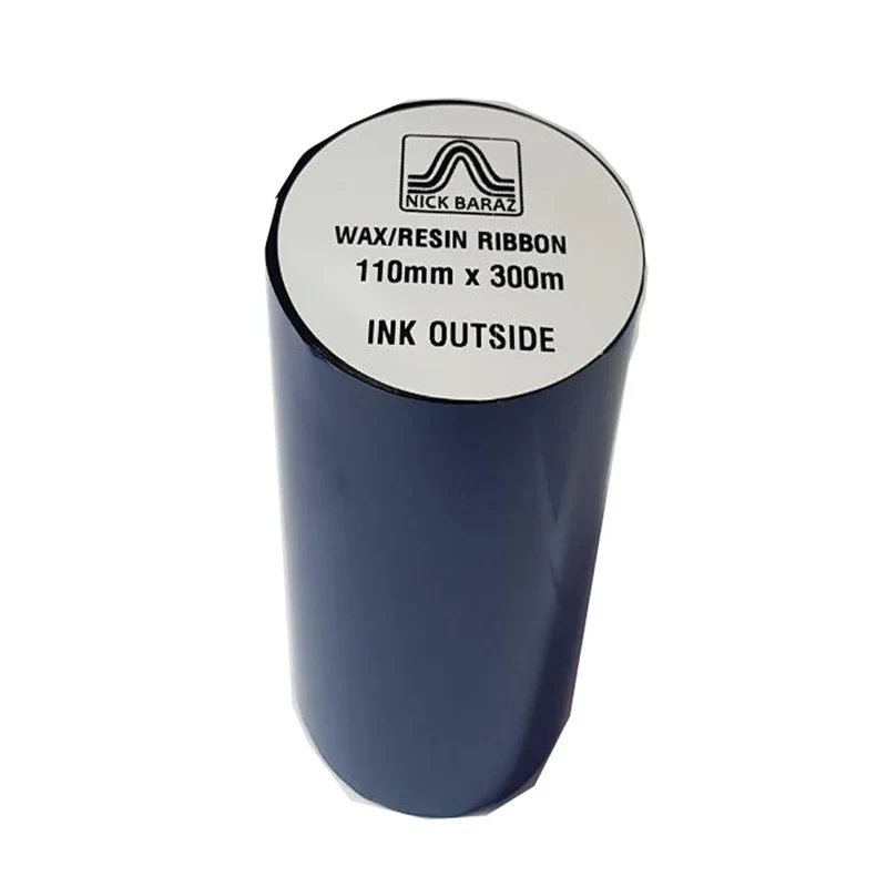 ریبون پرینتر لیبل زن نیک براز مدل WAXRESIN 110mm x 300m