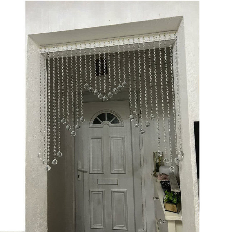 پرده آریا کریستال مدل آبشاری سایز 100x100 سانتی متر