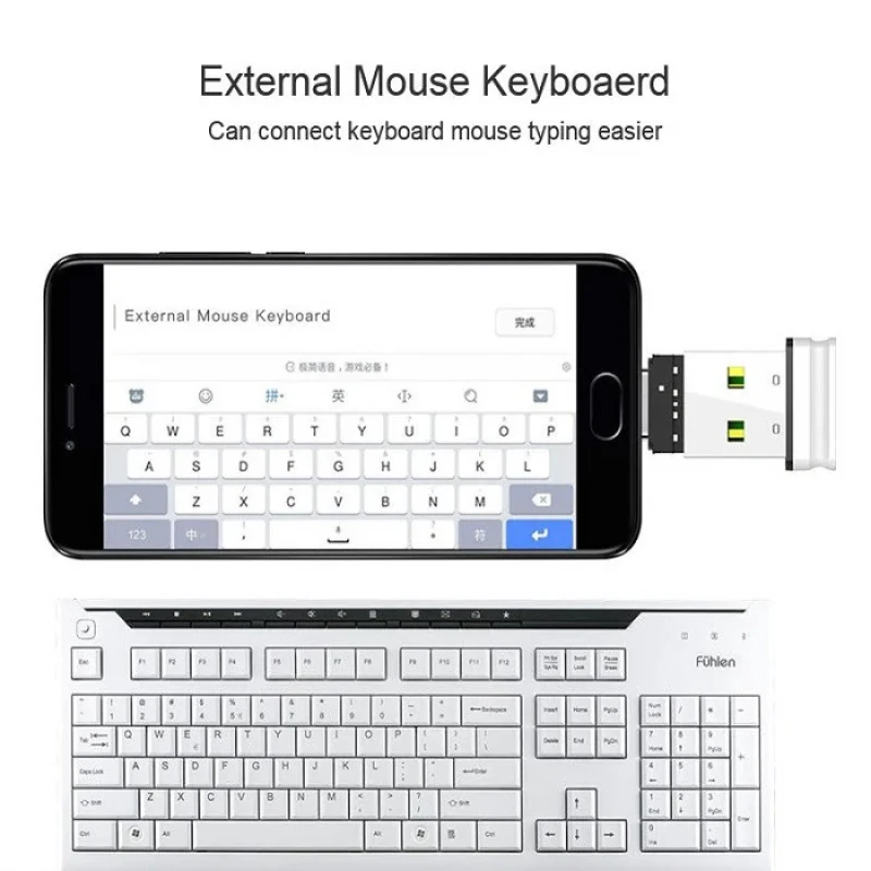 مبدل USB به USB-C کد OTG-AC102 بسته 2 عددی