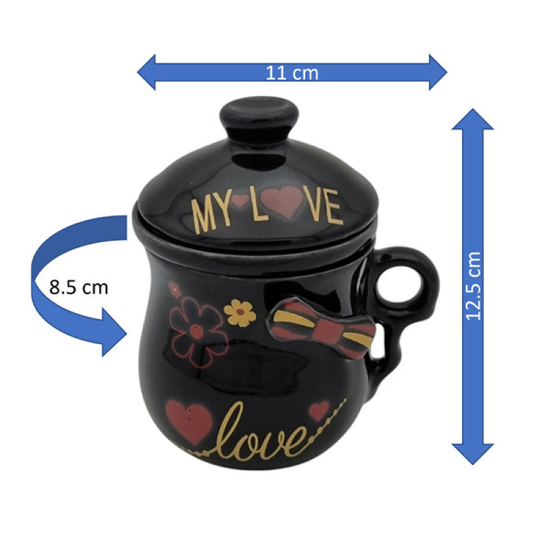 لیوان دمنوش ساز مدل نرگس کد 18235xLovePlus