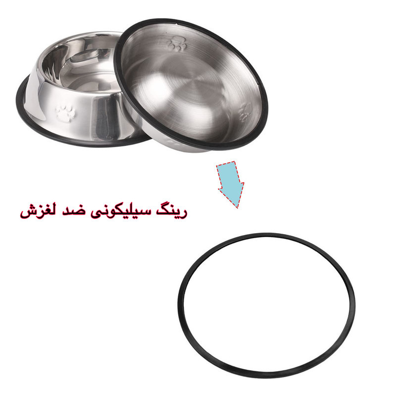 ظرف غذای سگ و گربه مدل Staninless steel 01