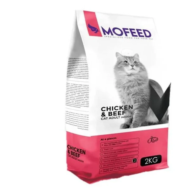 غذای خشک گربه مفید مدل میکس BEEF4 & FISH4 & ADULT3 وزن 11000گرم مجموعه 6 عددی