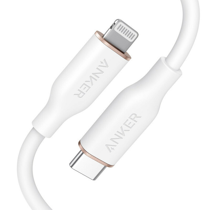 کابل تبدیل USB-C به لایتنینگ انکر مدل Powerline III Flow A8663 طول 1.8 متر