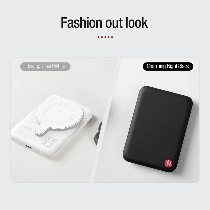 پاوربانک 15 وات نیلکین مدل MagSafe PowerStone Magnetic ظرفیت 5000 میلی‌آمپرساعت