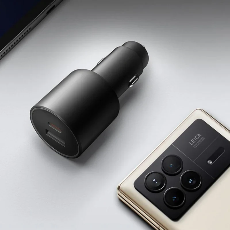شارژر فندکی 100 وات 2 پورت شیائومی مدل MDY-16-ER به همراه کابل USB-C به طول 1 متر