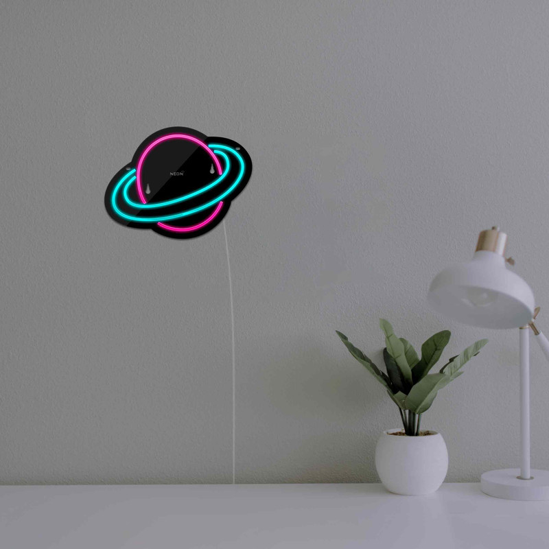 چراغ دیواری نئون دیزاین مدل Planet-BL_MLC