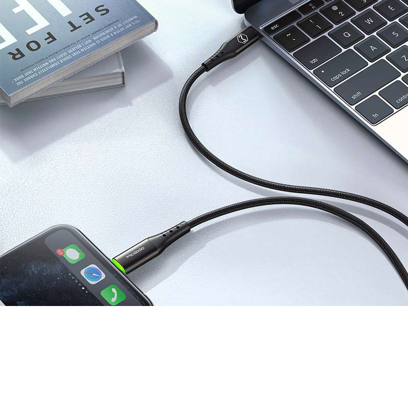 کابل تبدیل USB-C به لایتنینگ مک دودو مدل Auto Power Off CA-7360-M01 طول 1.2 متر