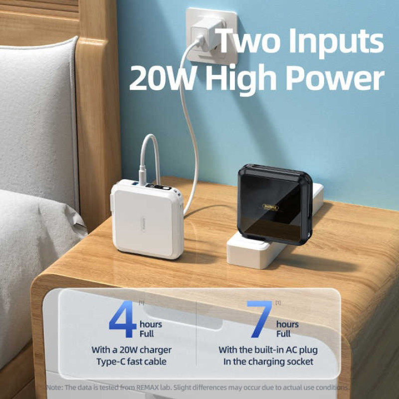 پاوربانک ریمکس مدل Infinity All in one - AC charger-RPP-276 ظرفیت 15000 میلی آمپرساعت