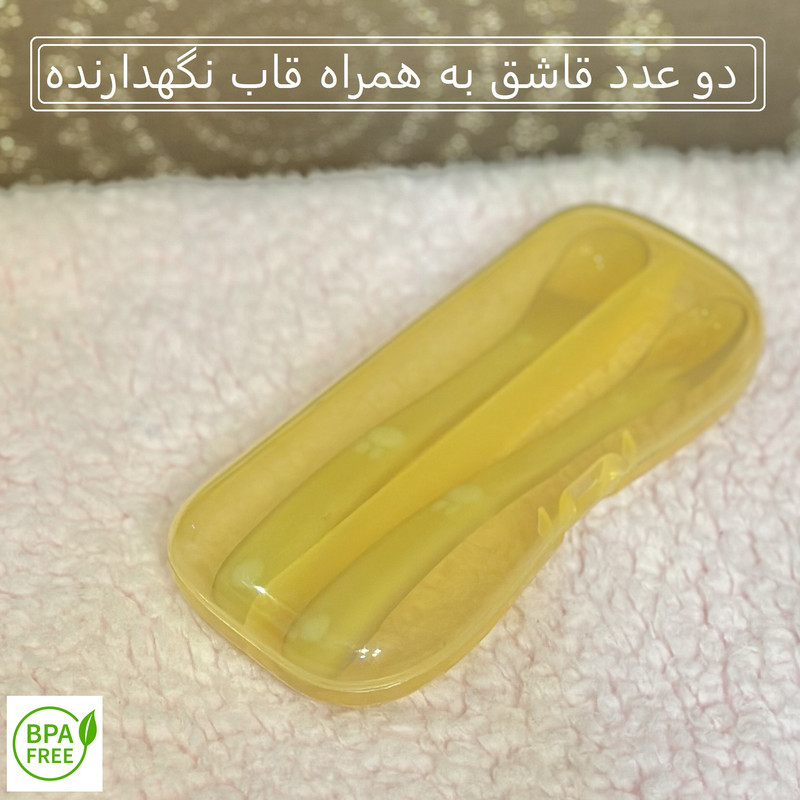 قاشق کودک مدل SILICONE بسته 2 عددی