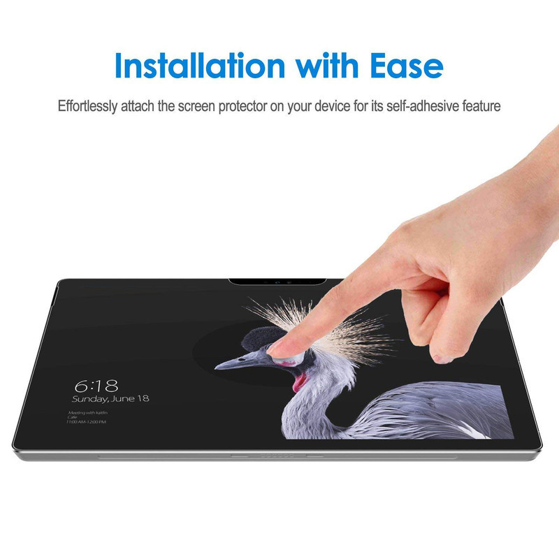 محافظ صفحه نمایش مدل tempered مناسب برای تبلت مایکروسافت Surface Pro 4  5  6  7  7 Plus