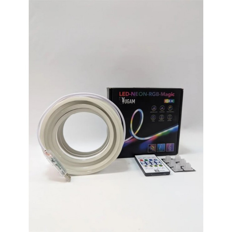 ریسه نئون فلکسی مدل LED-NEON-RGB-IC برنامه پذیر 5 متری