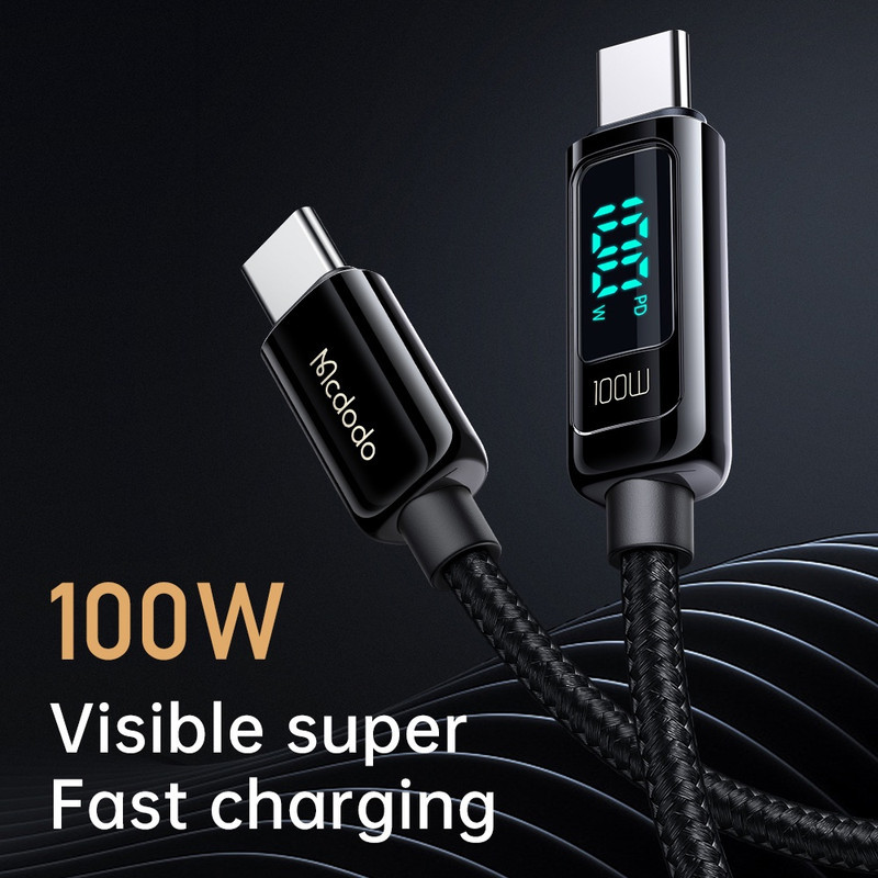 کابل USB-C مک دودو مدل Digital Pro 100W PD Fast Charge طول 1.2 متر