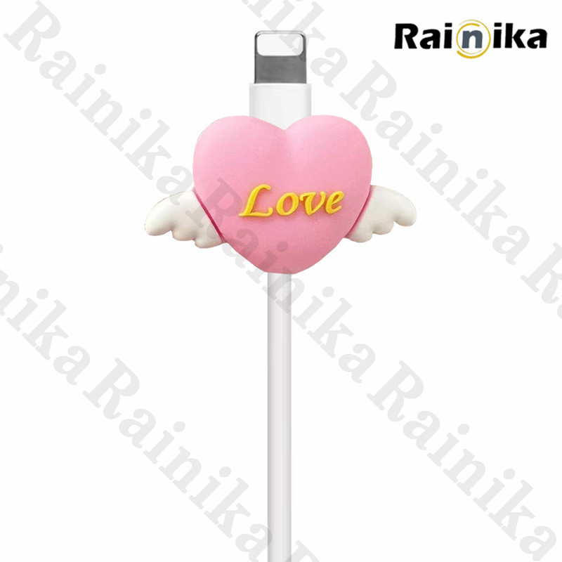 محافظ کابل شارژ و هندزفری رینیکا مدل Love KK 03 مجموعه 3 عددی