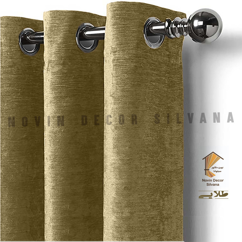 پرده نوین دکور سیلوانا مدل مخمل شانل 280 _ 1 سایز 280x140 سانتی‌متر