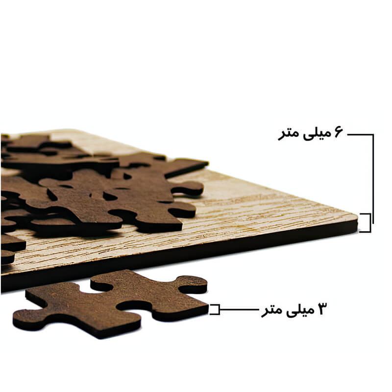 پازل 35 تکه زیگ زاگ مدل چوبی باغ وحش کد 351021