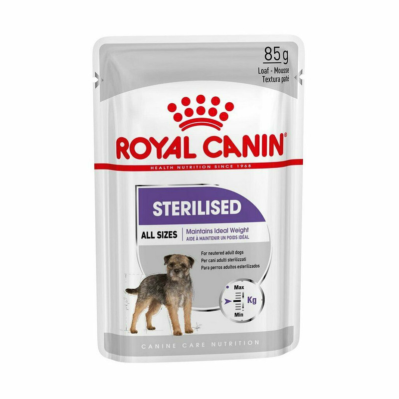 پوچ سگ عقیم شده رویال کنین مدل Sterilised وزن 85 گرم