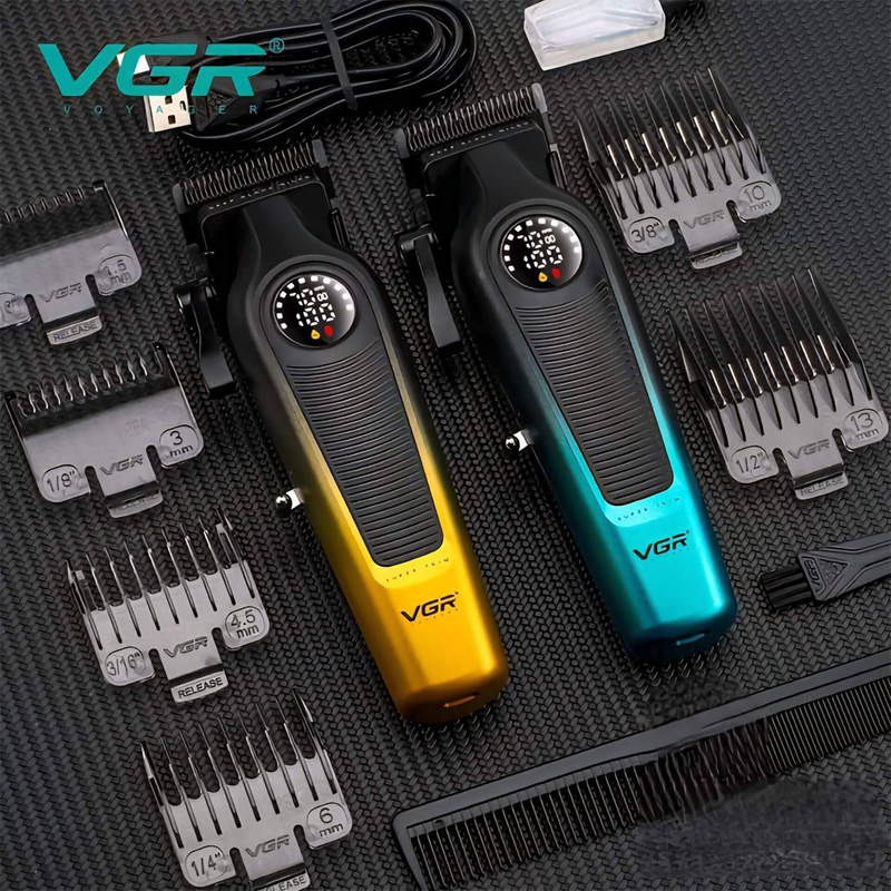 ماشین اصلاح موی سر و صورت شارژی وی جی ار مدل V-196