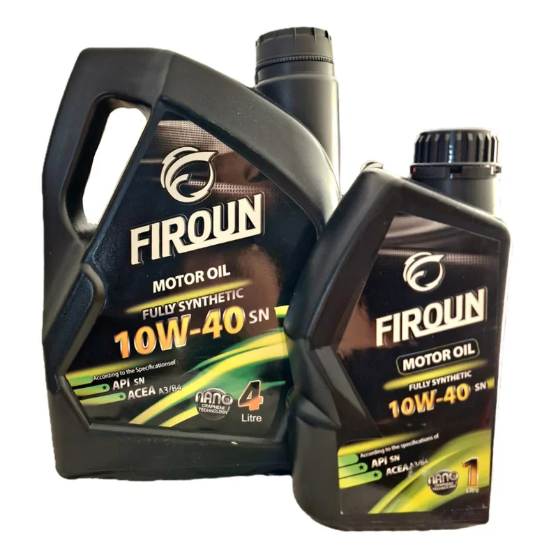 روغن موتور خودروی بنزینی فیرون مدل نانوگرافن NEW 10w40 SN حجم ۵ لیتر مجموعه دو عددی
