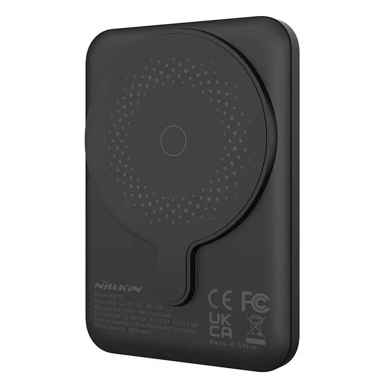 پاوربانک 15 وات نیلکین مدل MagSafe PowerStone Magnetic ظرفیت 5000 میلی‌آمپرساعت