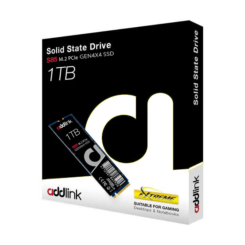 اس اس دی اینترنال PCIe Gen4 x4 ادلینک مدل  SSD addlink S85 PCIe Gen4 NVMe  ظرفیت یک ترابایت